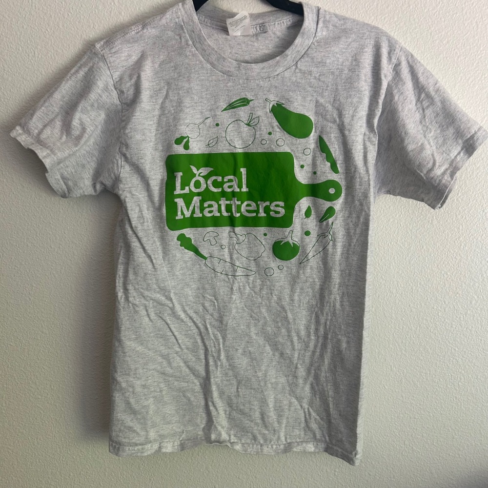 Hanes‎ Local Matters Graphic Tee Food Education Advocacy S/P